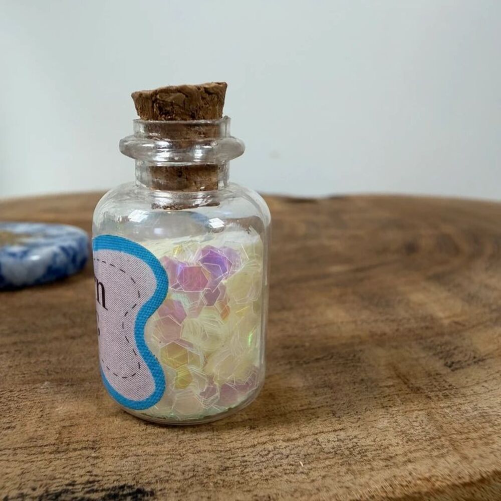 Magical Unicorn Sodalite Crystal Pocket Stone & "Unicorn Magic" Vial Set - Picture 6 of 11
